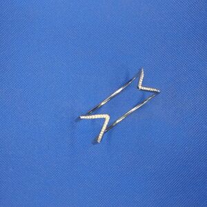 Elegant Gold Zigzag Bangle Bracelet